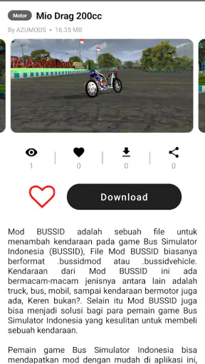 Drag Bike Simulator Mod Bussid