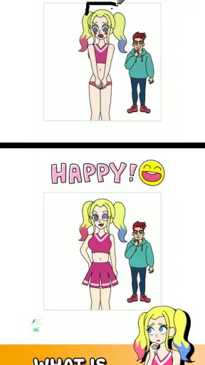 Draw Happy Queen : Puzzle Game