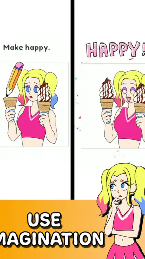Draw Happy Queen : Puzzle Game