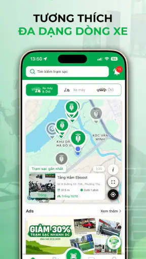 EBOOST - Trạm sạc xe điện