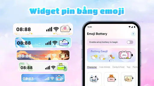 Emoji Battery: Status Bar