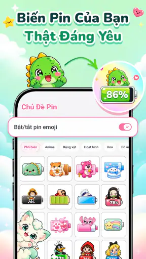 Emoji Battery: Status Bar Icon