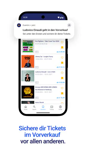 EVENTIM DE: Tickets für Events