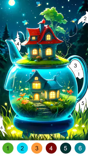Fantasy Color-Paint By Number