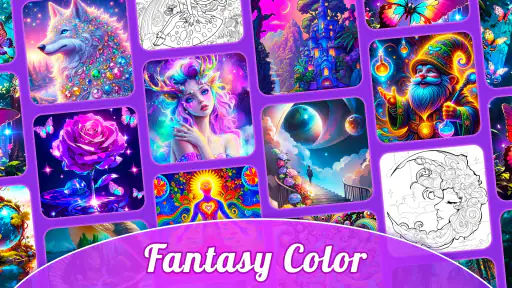 Fantasy Color-Paint By Number