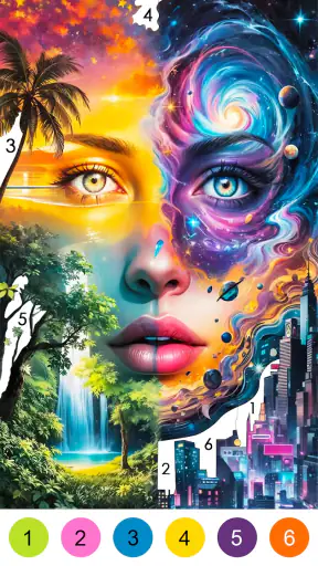 Fantasy Color-Paint By Number