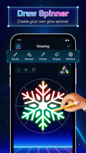 Finger Spinner: Vẽ Phát Sáng