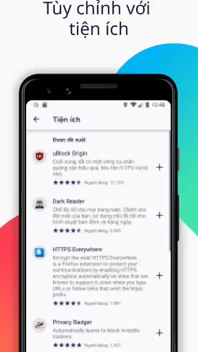Firefox Trình duyệt Riêng tư