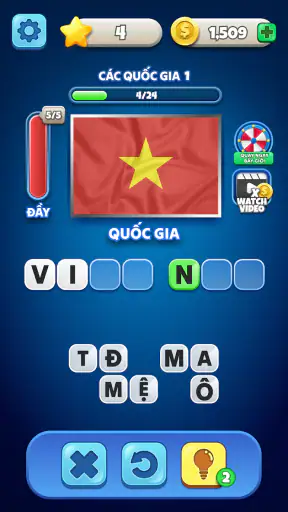 Flags Quiz - Đoán lá cờ