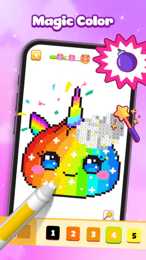 Fun Pixel Number Coloring Game