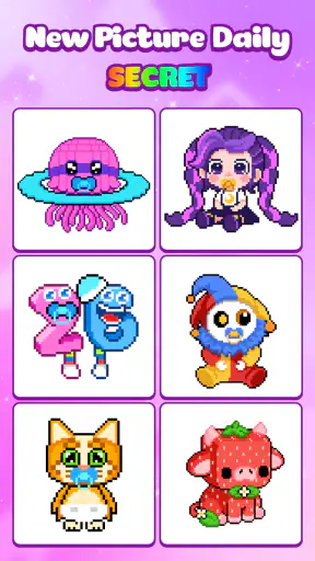 Fun Pixel Number Coloring Game