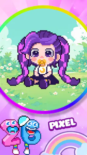 Fun Pixel Number Coloring Game