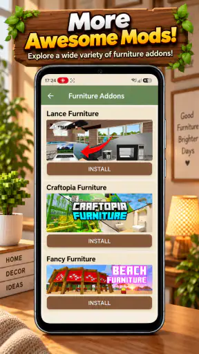 Furniture Addons Minecraft PE
