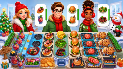 Game nấu ăn Cơn sốt Giáng sinh