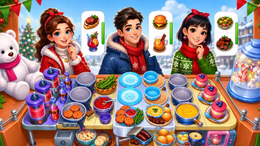Game nấu ăn Cơn sốt Giáng sinh