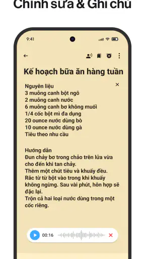 Ghi chú: Sổ tay và danh sách