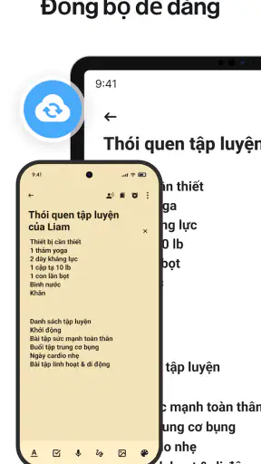 Ghi chú: Sổ tay và danh sách