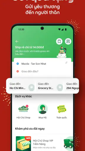 Grab: gọi xe, đồ ăn, giao hàng