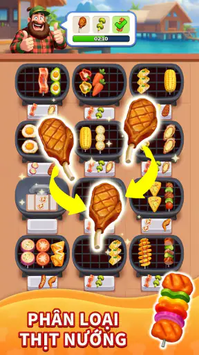 Grill Match - Xếp Thực Phẩm