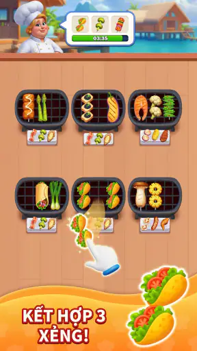 Grill Match - Xếp Thực Phẩm