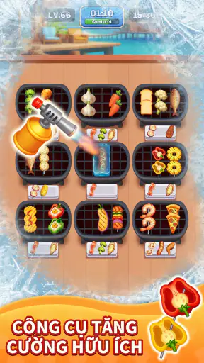 Grill Match - Xếp Thực Phẩm