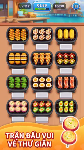 Grill Match - Xếp Thực Phẩm