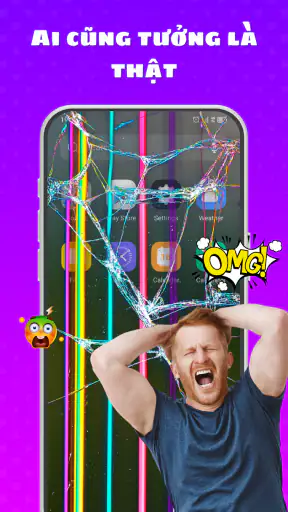 Haha Screen, Màn Hình Vỡ
