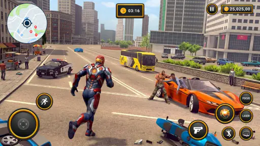 Hero Rope Flying- City Fighter