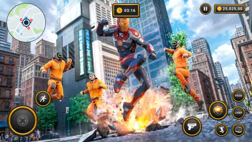 Hero Rope Flying- City Fighter