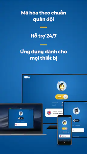 HMA VPN Proxy & Bảo mật WiFi