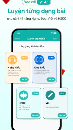 Học & Luyện thi HSK: Migii HSK