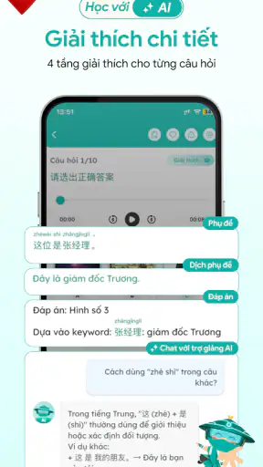 Học & Luyện thi HSK: Migii HSK