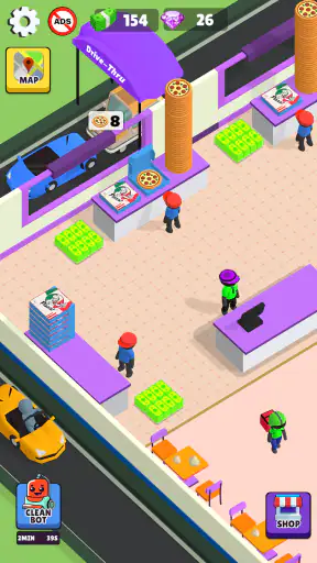 Idle Pizza Shop Tycoon Game