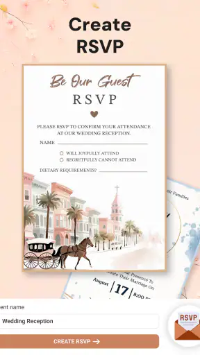 Invitation Card Maker + RSVP