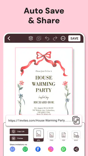Invitation Card Maker + RSVP