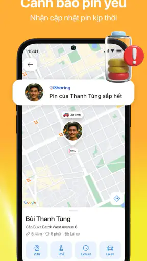 iSharing: app theo dõi vị trí