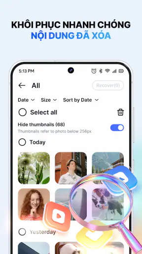 Khôi Phục Ảnh & Video Đã Xoá
