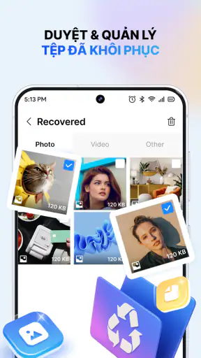 Khôi Phục Ảnh & Video Đã Xoá