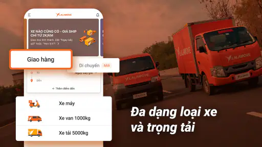Lalamove: Giao hàng, Di chuyển