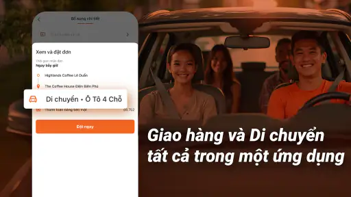 Lalamove: Giao hàng, Di chuyển