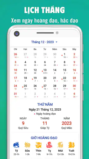 Lịch Âm 2023 - Lịch Vạn Niên