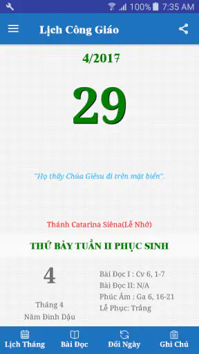 Lich Cong Giao