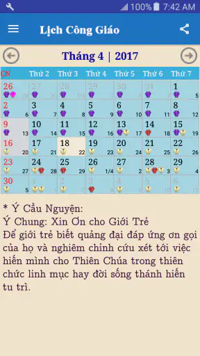 Lich Cong Giao