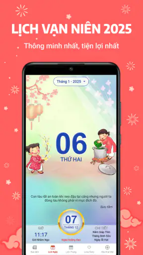 Lịch Vạn Niên - Lịch Âm 2025