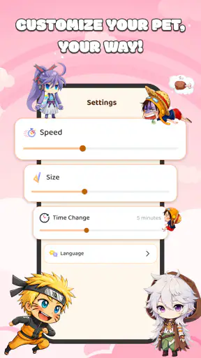 Live Anime Pets On Screen