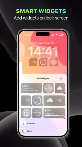 Lock Screen, Widgets - YoLock