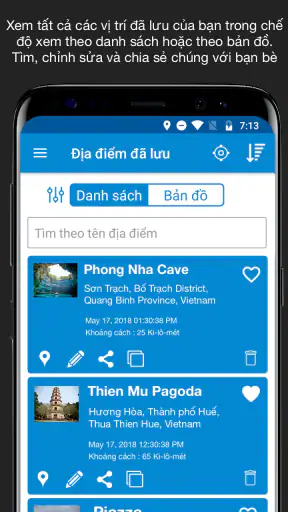 Lưu vị trí GPS - Chia sẻ live