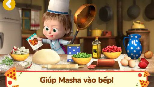 Masha và Gấu: Trò Chơi Pizza!