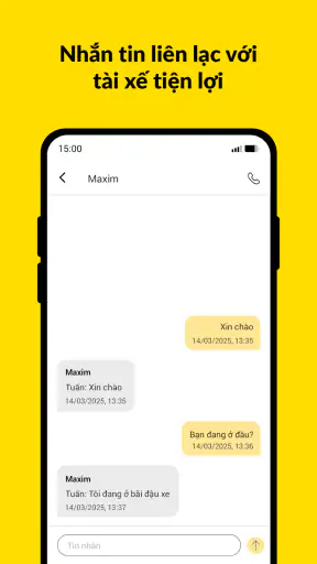 Maxim: Đặt xe và giao hàng