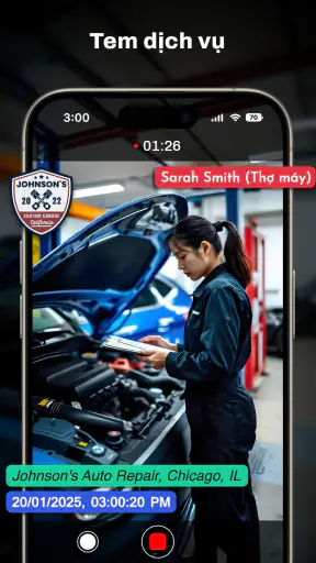 Máy ảnh tem ngày và giờ GPS